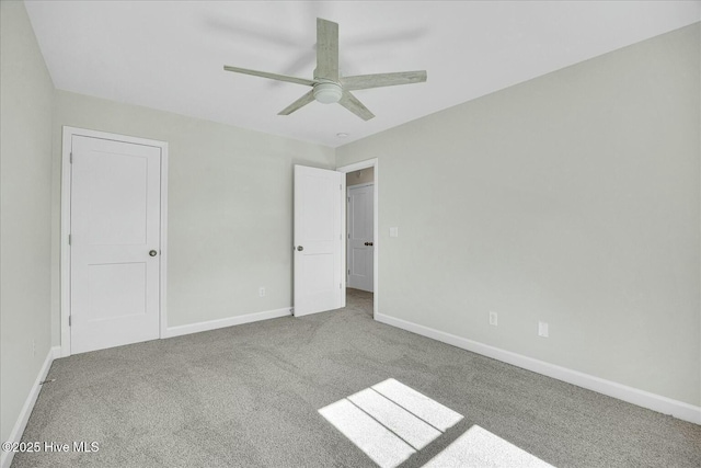211 Lincoln Place Cir, Leland, NC 28451 - unfurnished bedroom featuring carpet floors, baseboards, and a ceiling fan