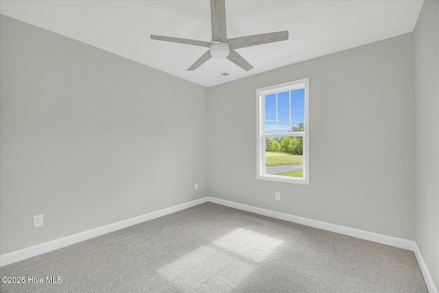 211 Lincoln Place Cir, Leland, NC 28451 - carpeted spare room featuring baseboards and ceiling fan