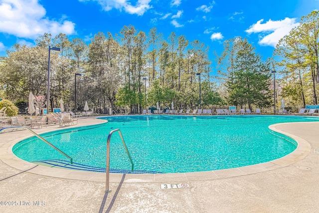 view of pool with a patio