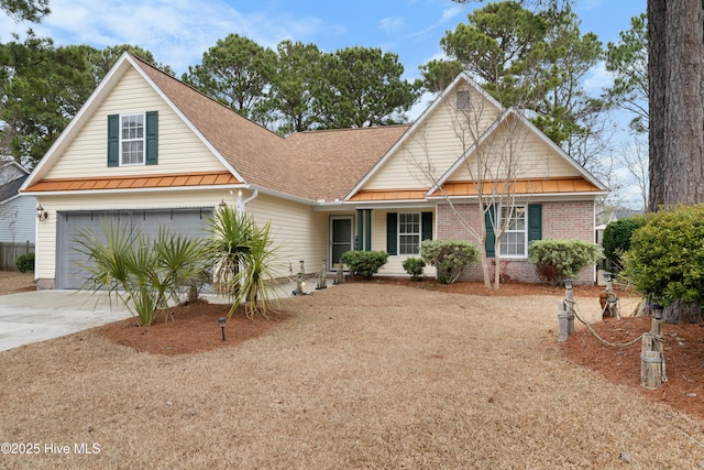 front of property featuring a garage