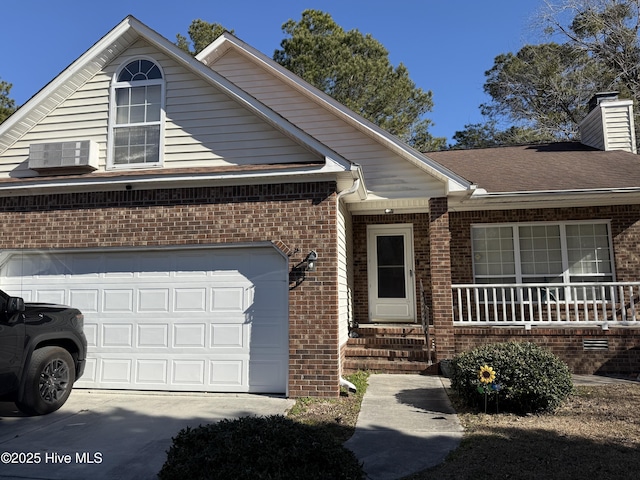 view of front of house featuring a garage