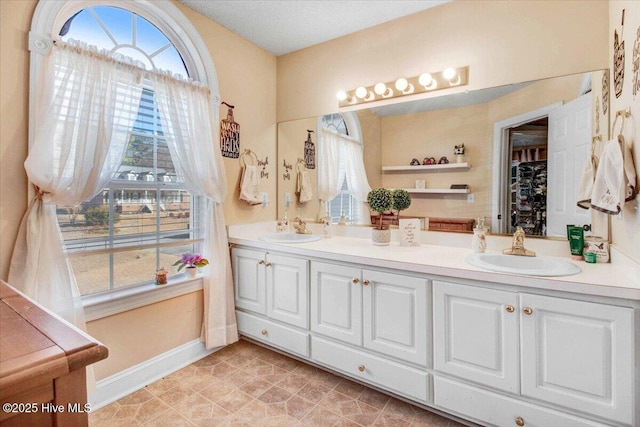 bathroom featuring vanity