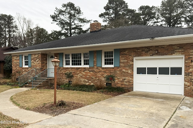 ranch-style house with a garage