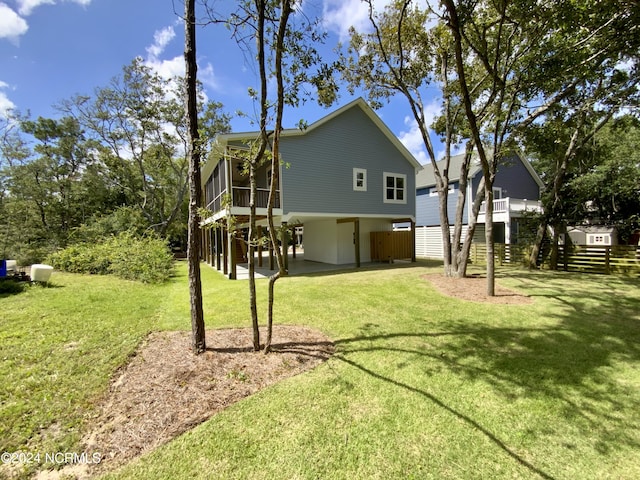 exterior space with a sunroom