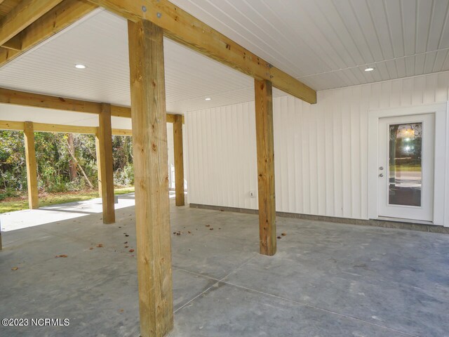 wooden terrace featuring a porch