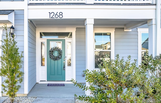 view of entrance to property