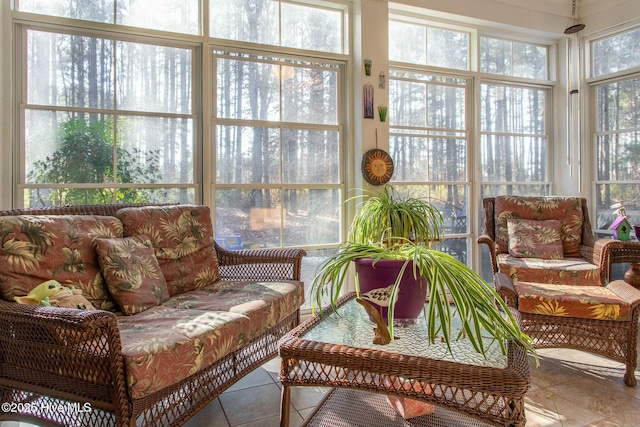 view of sunroom / solarium