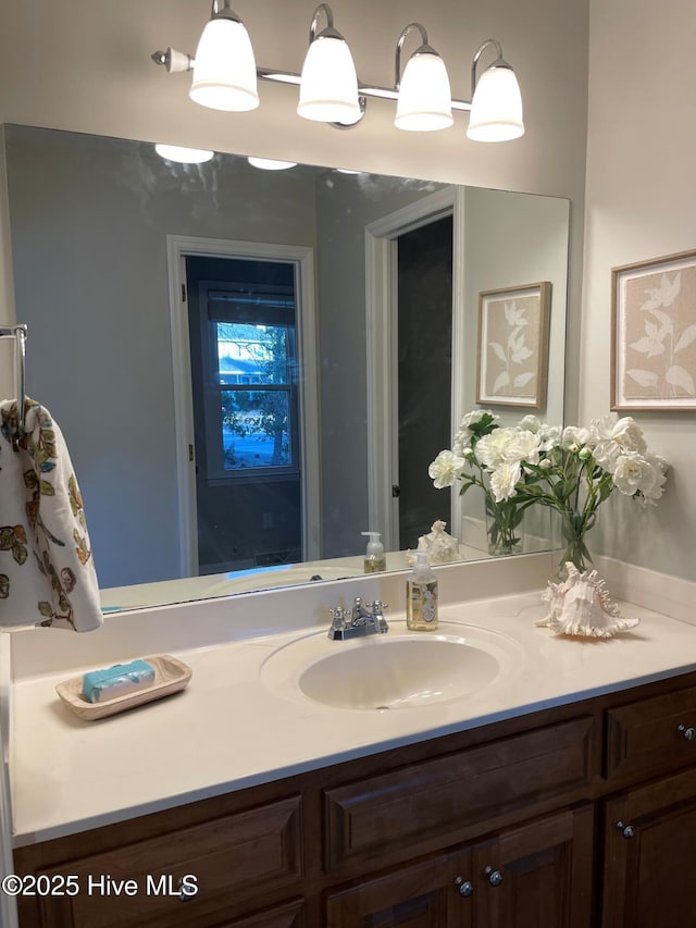 bathroom featuring vanity