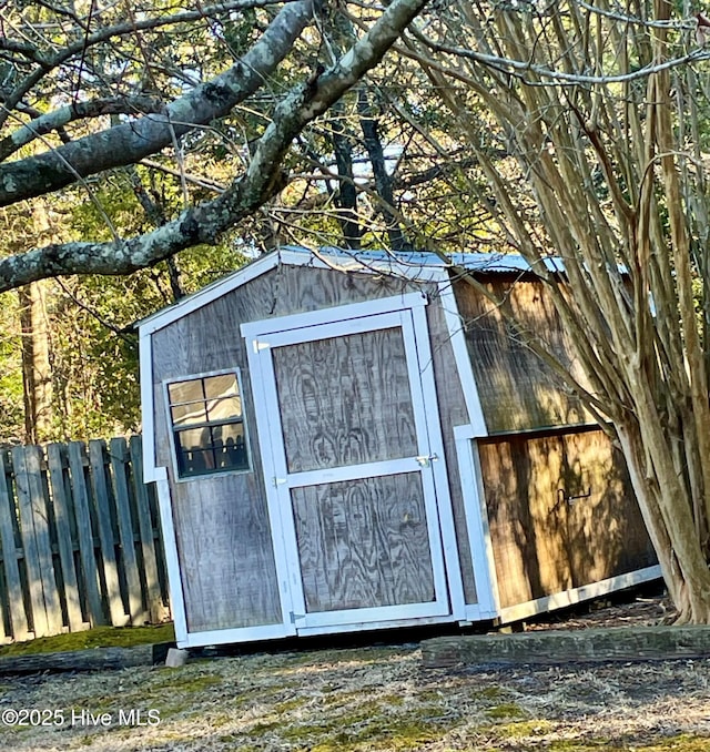 view of outdoor structure