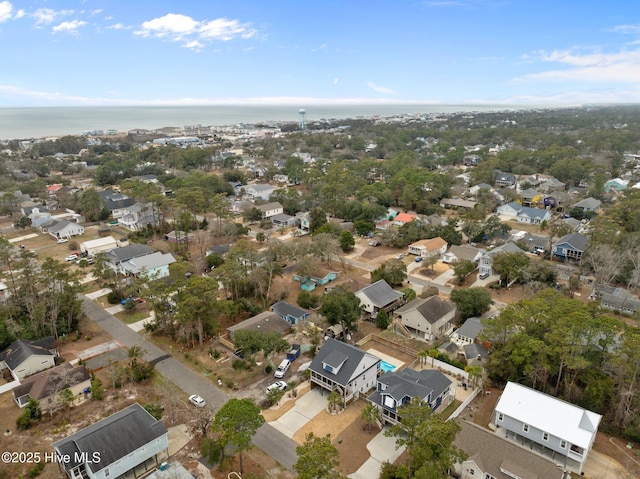 bird's eye view with a residential view