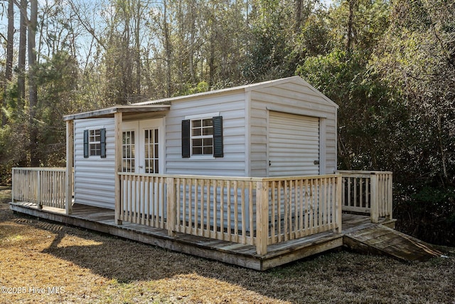 view of outdoor structure