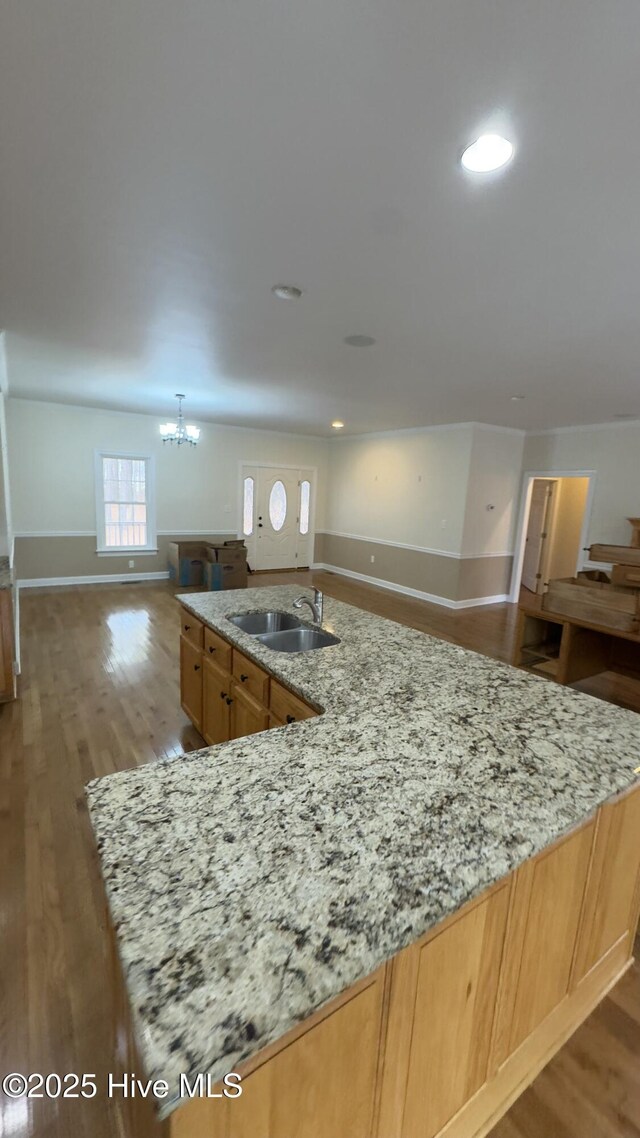 empty room with hardwood / wood-style flooring and ceiling fan