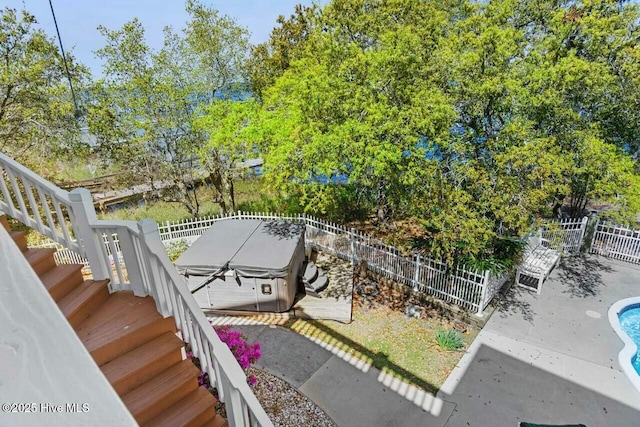 wooden deck featuring a patio area