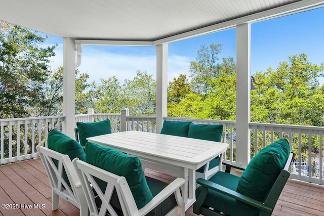 sunroom with a wealth of natural light