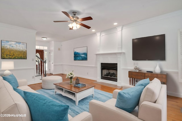 bonus room with hardwood / wood-style flooring, vaulted ceiling, and ceiling fan