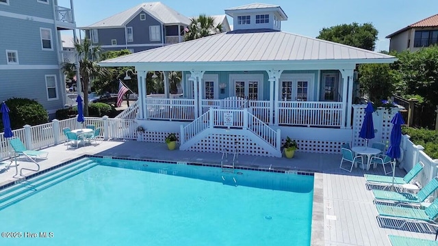 view of pool with a patio