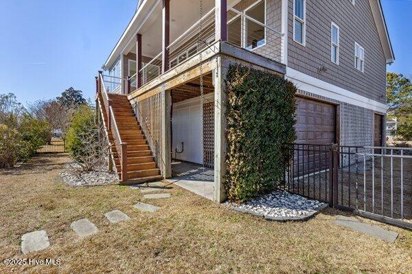 view of home's exterior featuring a garage