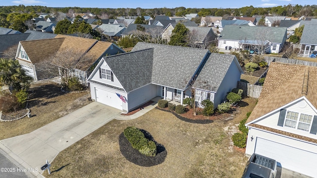 birds eye view of property featuring a residential view