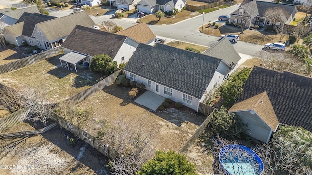 birds eye view of property featuring a residential view