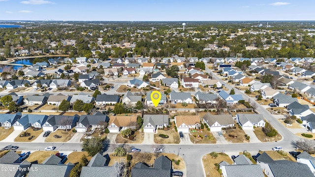 bird's eye view featuring a residential view