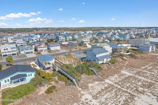 bird's eye view with a residential view