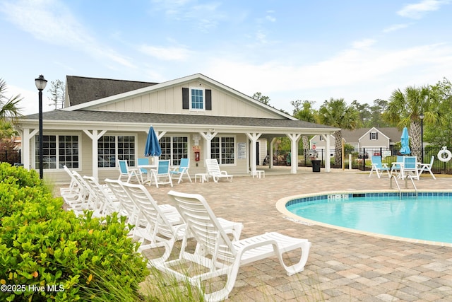 view of pool with a patio