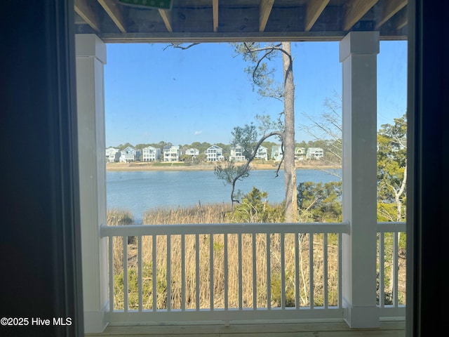 water view with a residential view