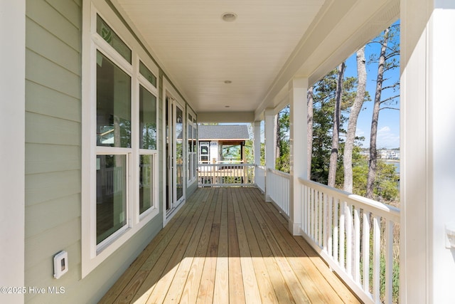 view of deck