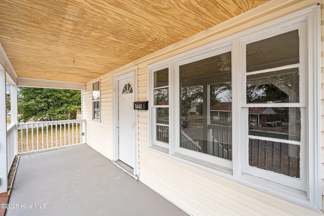 view of patio / terrace with covered porch