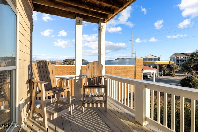 107 Beachwood Dr Unit A2, Atlantic Beach, NC 28512 - view of wooden deck