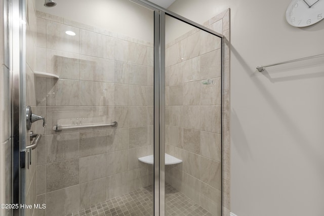 bathroom with an enclosed shower