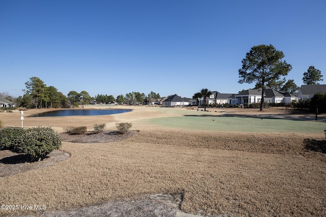 view of property's community featuring a water view