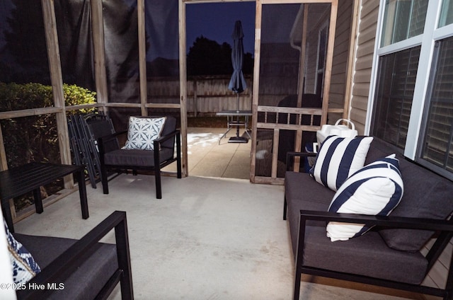 view of sunroom / solarium