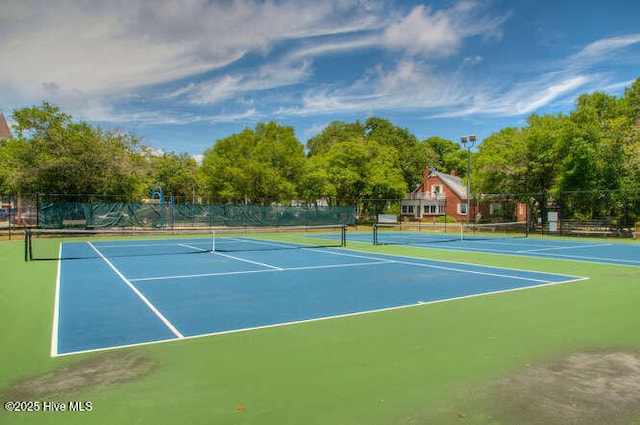 view of tennis court