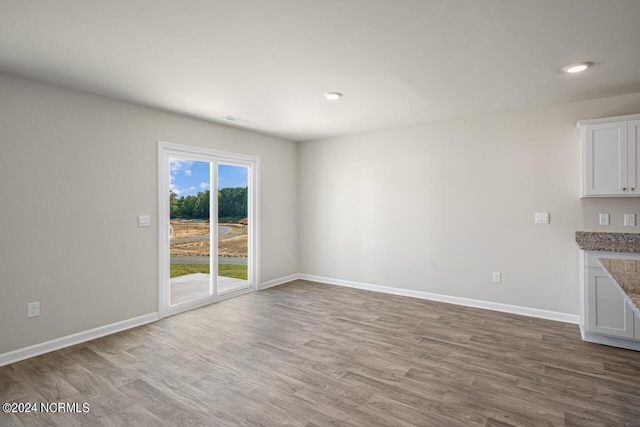 interior space featuring hardwood / wood-style floors