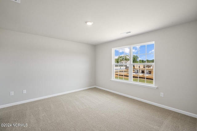 view of carpeted empty room