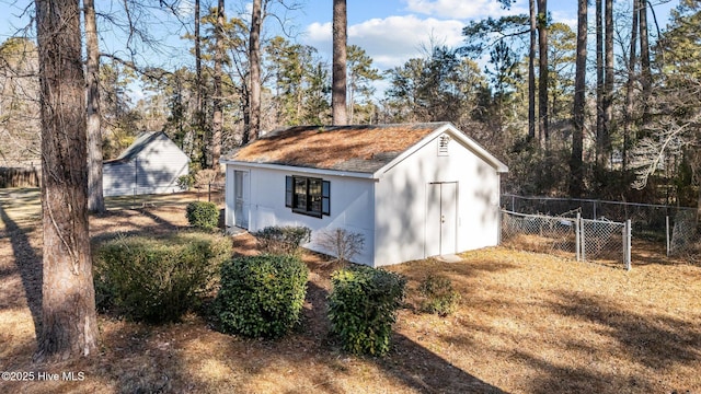 view of outbuilding