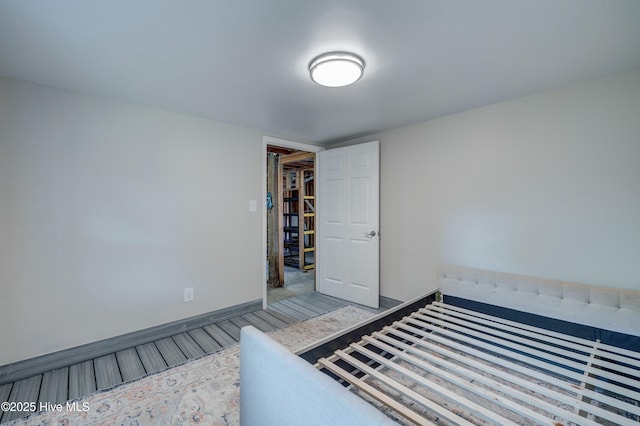 unfurnished bedroom featuring light hardwood / wood-style floors