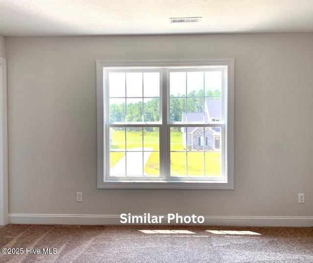 unfurnished room featuring carpet floors