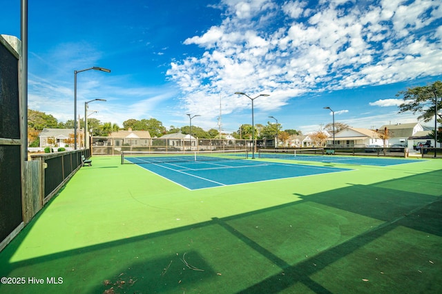 view of tennis court