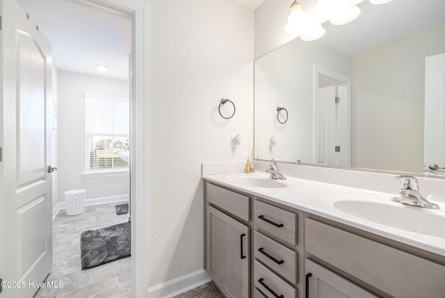 bathroom featuring vanity