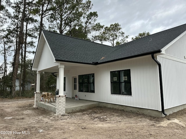 rear view of property with a patio