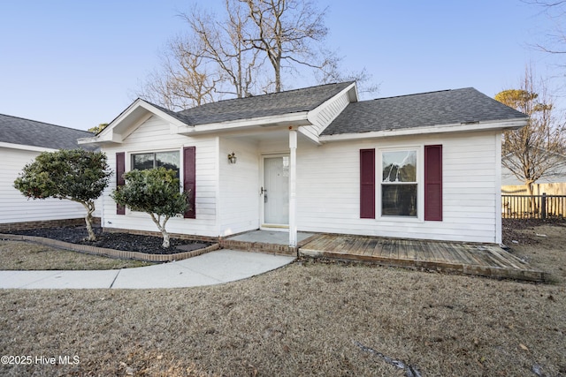 view of ranch-style house