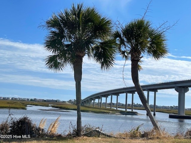 7195 Bonaventure St SW Apt 104, Ocean Isle Beach, NC 28469 - water view featuring a notable bridge
