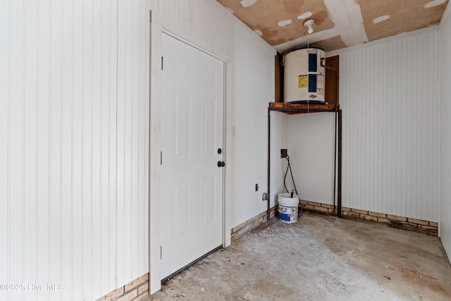 interior space with water heater