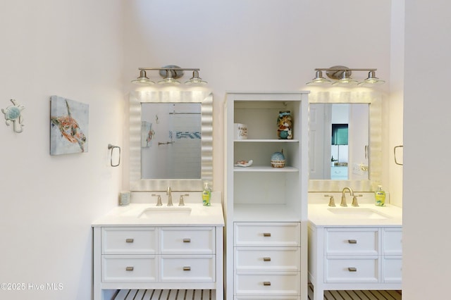 bathroom with vanity