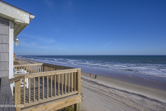 property view of water with a view of the beach