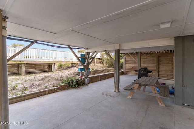 view of patio / terrace with area for grilling