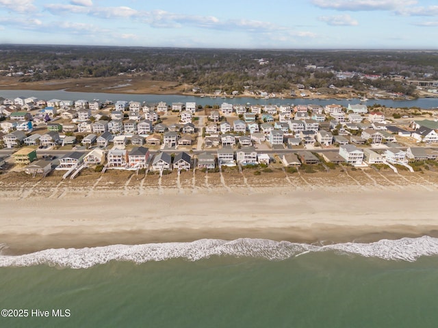 173 Ocean Blvd W # A, Holden Beach, NC 28462 - aerial perspective of suburban area featuring extended coastline