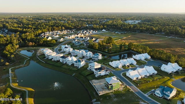 8246 Winding Creek Cir, Wilmington, NC 28411 - view of property location with a large body of water, nearby suburban area, and a forest
